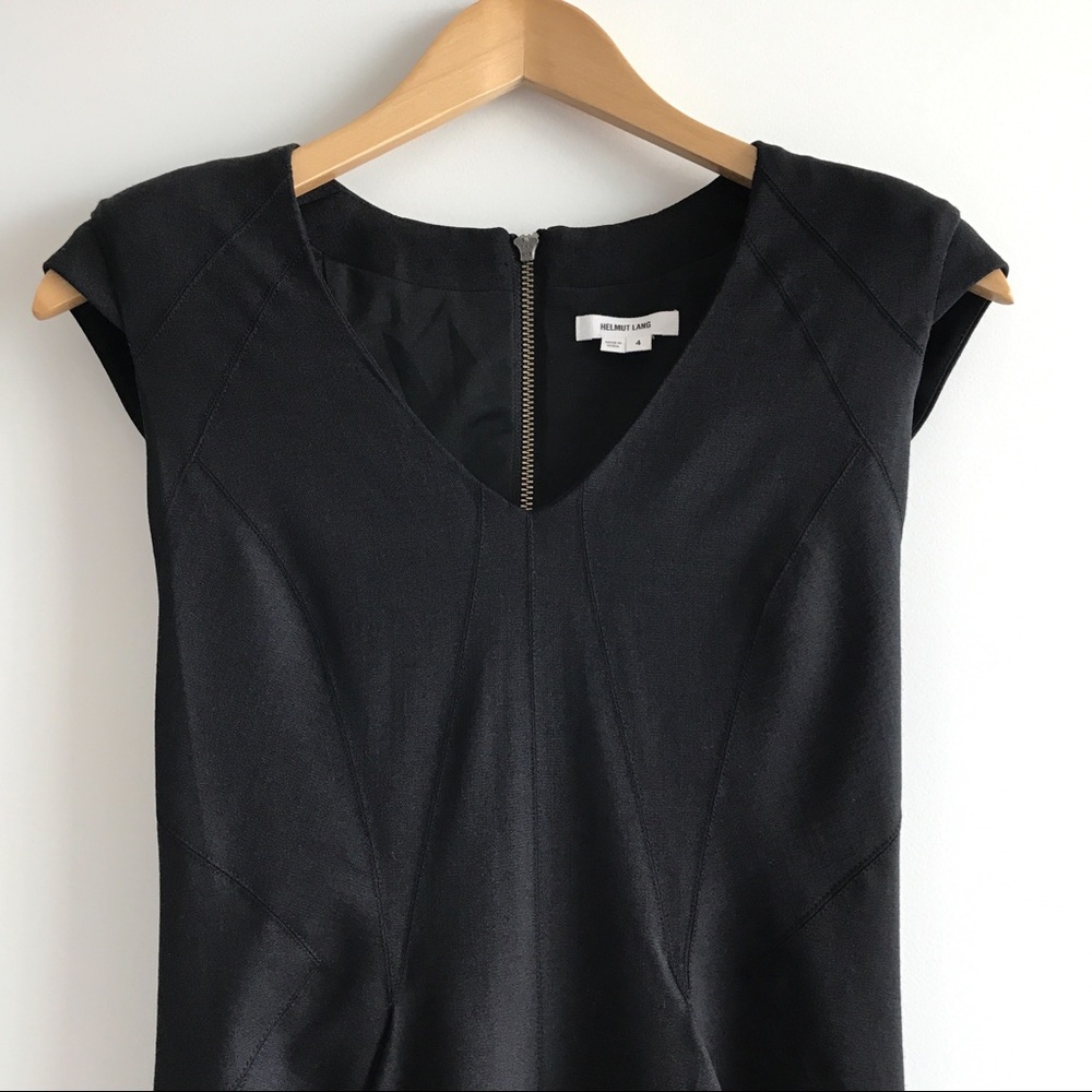 Helmut Lang Solar Structured Cocktail Dress